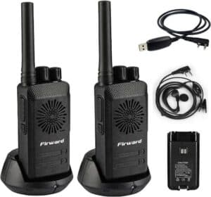 Firward rechargeable walkie-talkie two-way radios (2-pack)