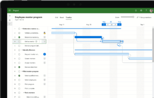 Microsoft Project Construction Schedule Screenshot