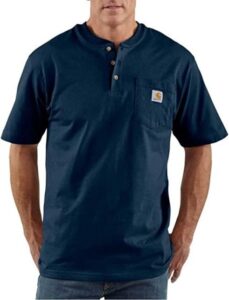 Carhartt men's big and tall loose-fit pocket henley T-Shirt