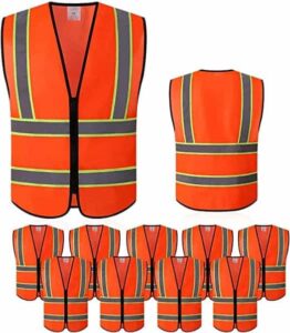 TEKWARE Safety Vest Pack Of 10