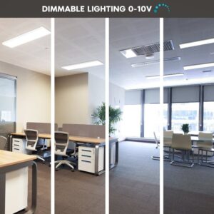 Luxrite dimmable LED flat panel lighting