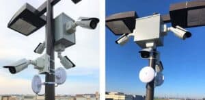 Avigilon parking lot surveillance system by Safe and Sound Security