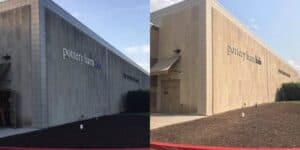A My Guy Services project before and after commercial pressure washing