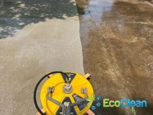 Concrete pressure washing by EcoClean