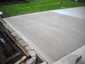 Broom-finished concrete by Mattingly Concrete